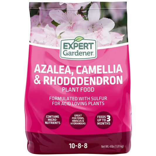 Camellia & Rhododendron Plant Food Fertilizer 10-8-8, 4 lb.