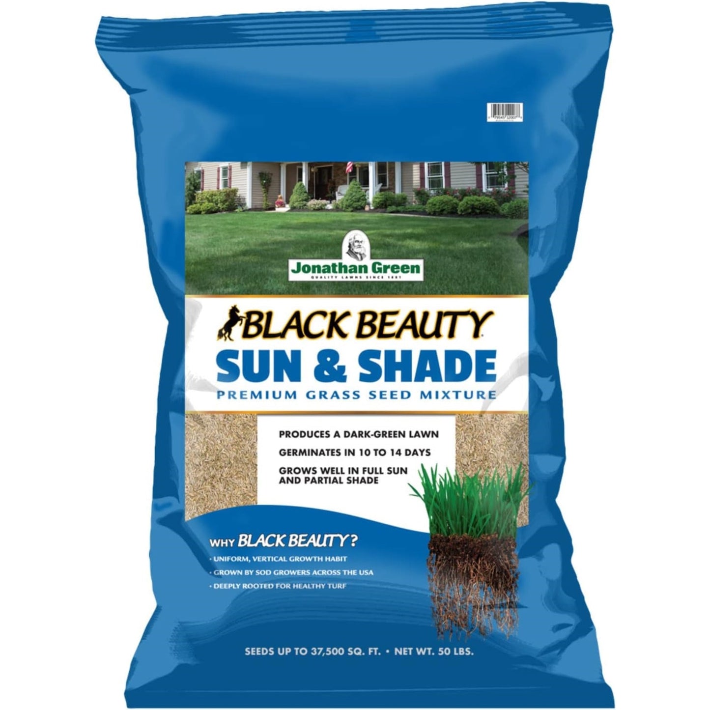 Jonathan Green 50 lbs Black Beauty Sun & Shade Grass Seed Mixture