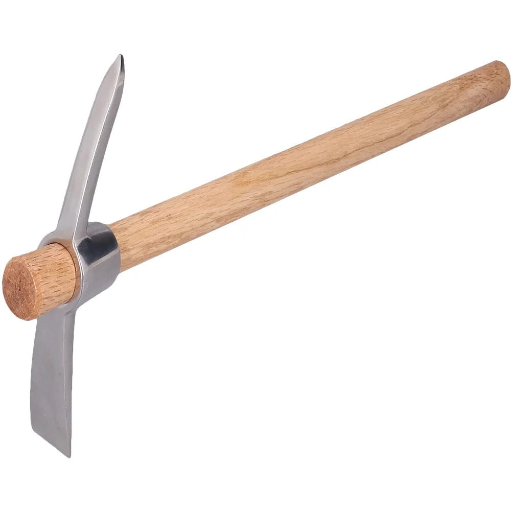 NUOLUX Stainless Steel Garden Hoe Household Hand Tiller Convenient Gardening Tool