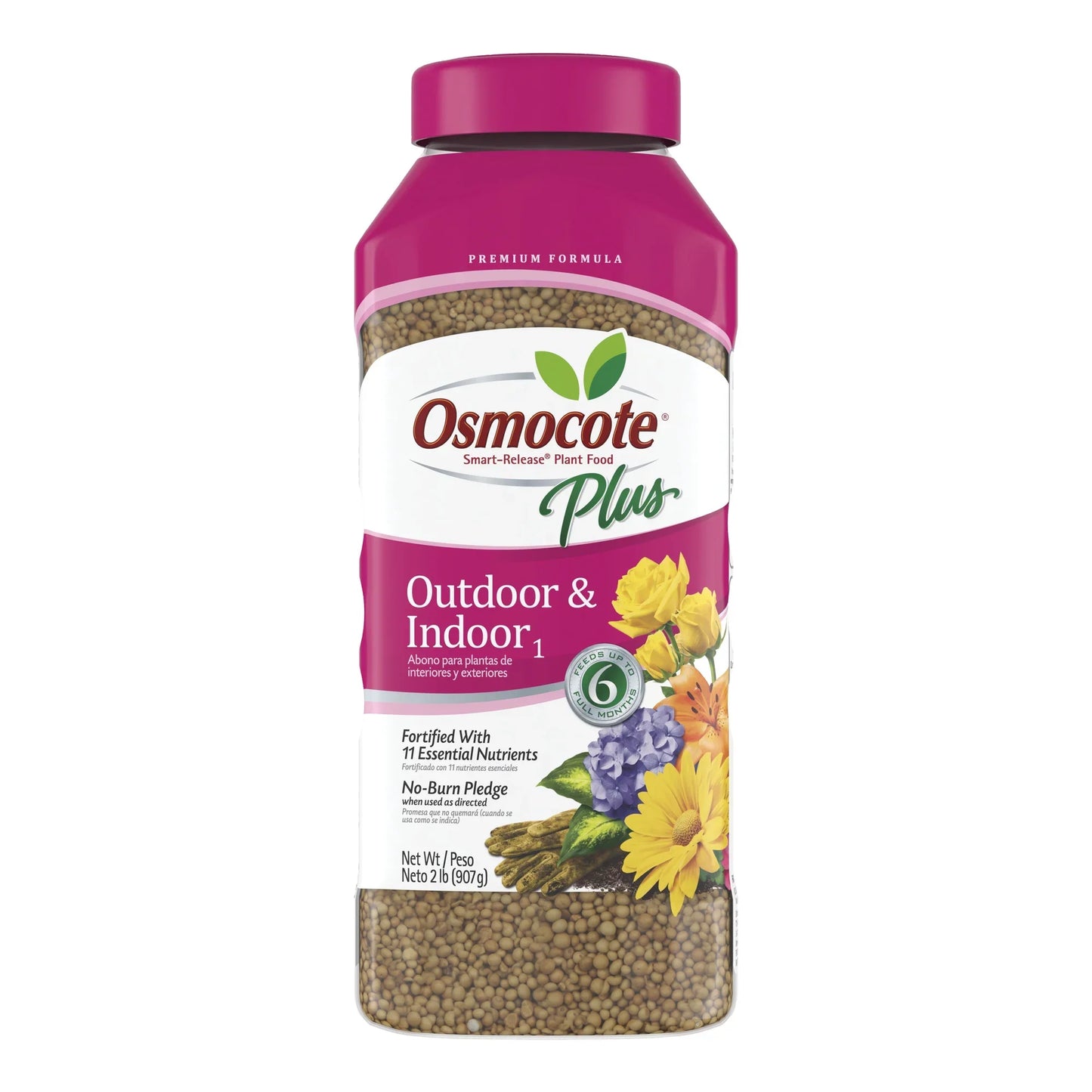 Osmocote Smart Release Plant Food Plus Fertilizer, 1 lb for Outdoor and Indoor Plants