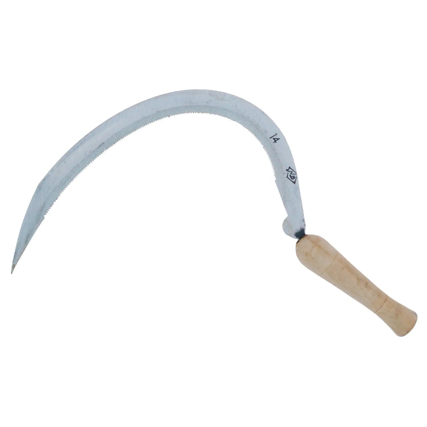 Zenport K110-14 Landscape Scythe with Serrated Curved Blade, 14-Inch