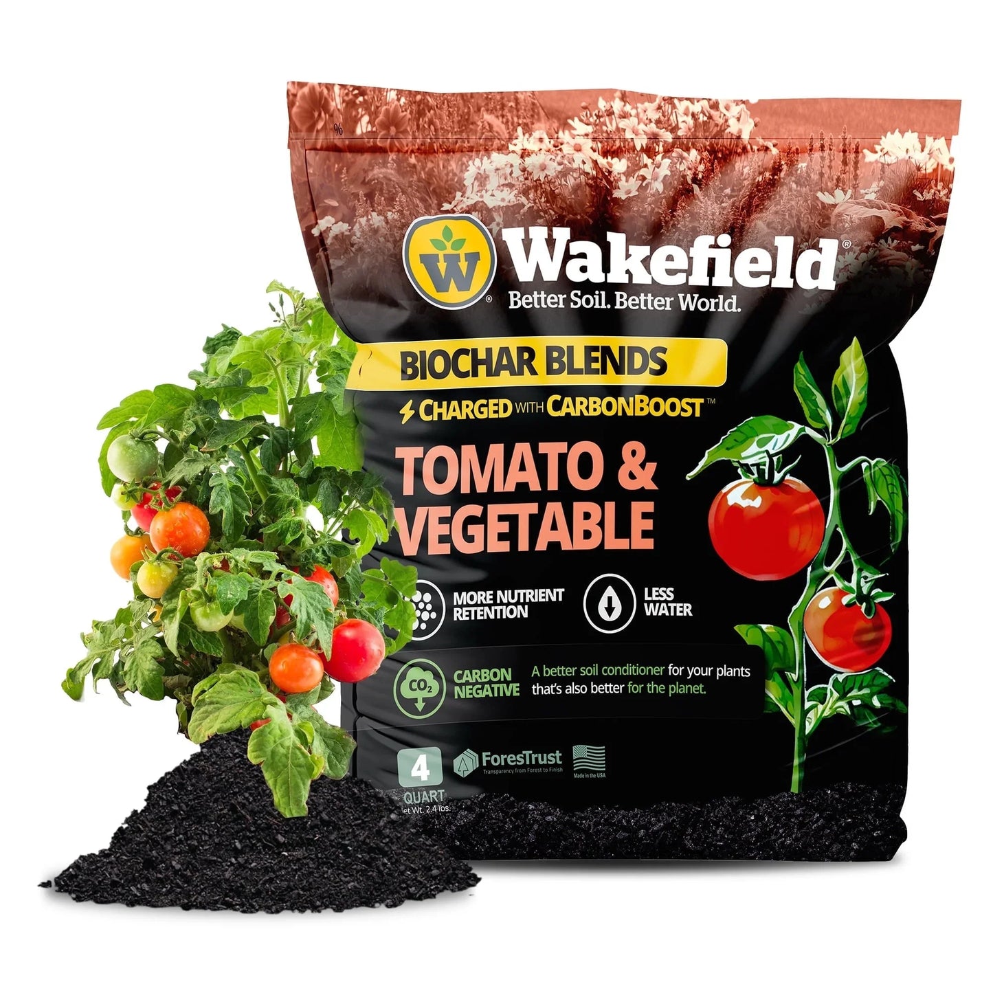 Biochar Blend with CarbonBoost™ for Tomatoes & Vegetables