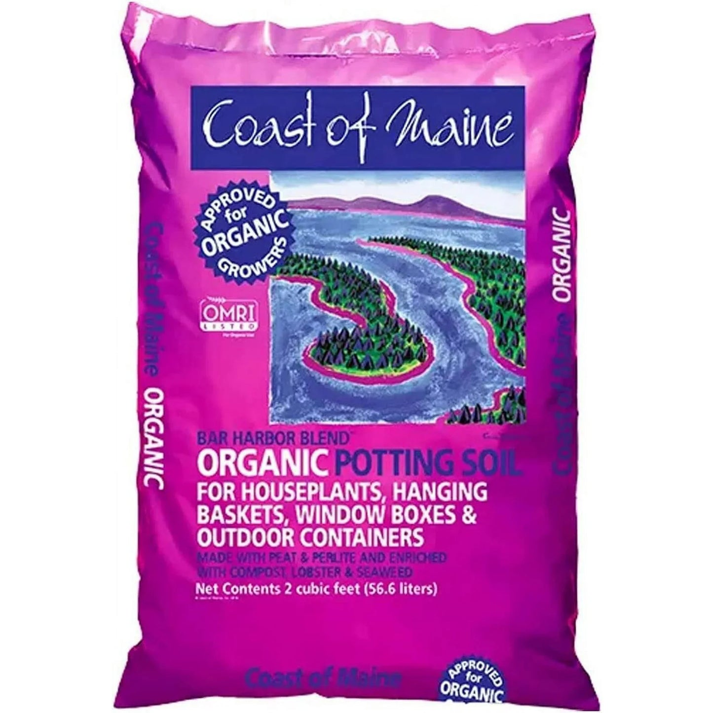 Coast of Maine OMRI Listed Bar Harbor Blend Organic Compost Potting Soil Blend